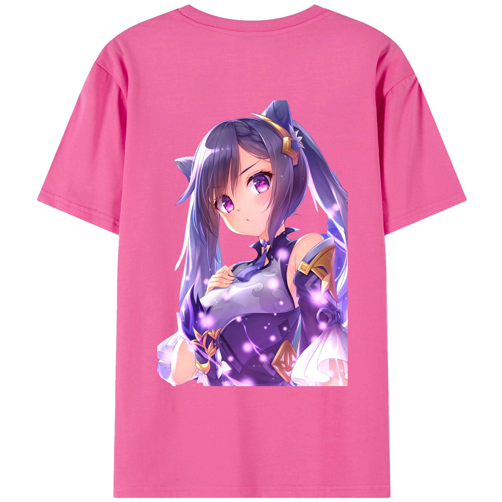 げんし神 刻晴 こくせい genshin Kokusei レディース半袖Tシャツ(バックプリント)